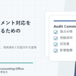 監査法人コメントへの回答方針を整理するチェックリストのイメージ